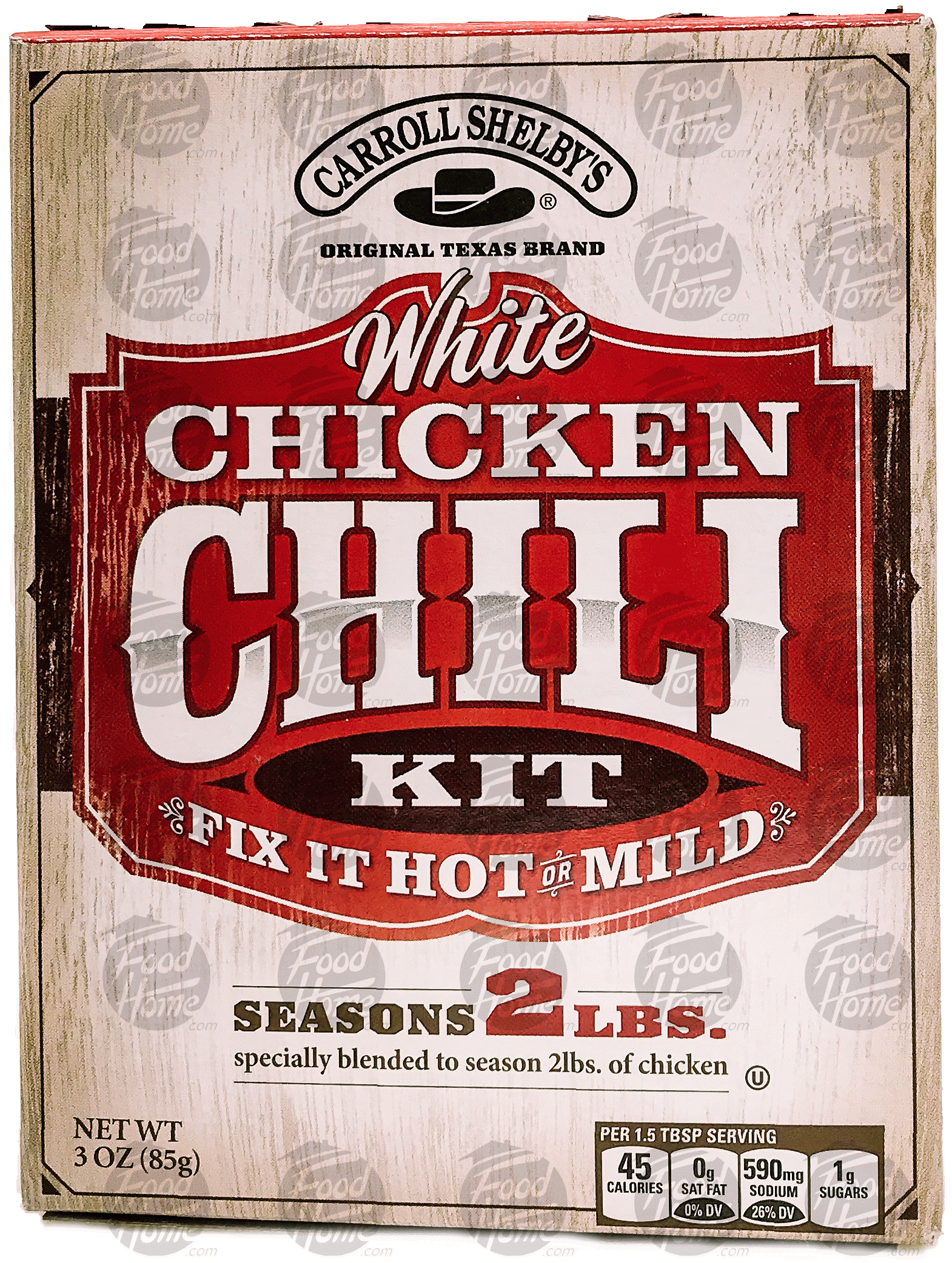 Carroll Shelby's  white chicken chili kit, seasons 2lbs, fix it hot or mild Full-Size Picture